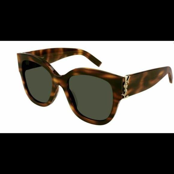 Saint Laurent Monogram SL M95/F 003 56-20-145 Oversized Cat Eye Sunglasses - Picture 1 of 3